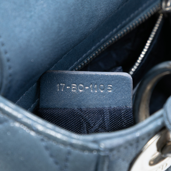 Pre-Loved Dior Mini Iridescent Lambskin Cannage Lady Dior - Picture 6 of 8